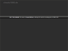 Tablet Screenshot of cheats1000.de
